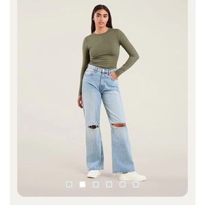 Nuuds Slinky Rib Shirt
Color: Dark Olive